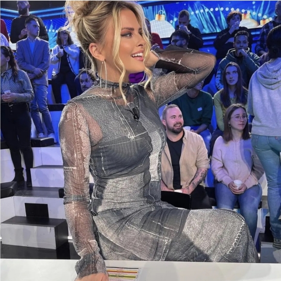 NWT ZARA BLOGGERS FAV Patchwork Tulle Dress - Picture 2 of 10